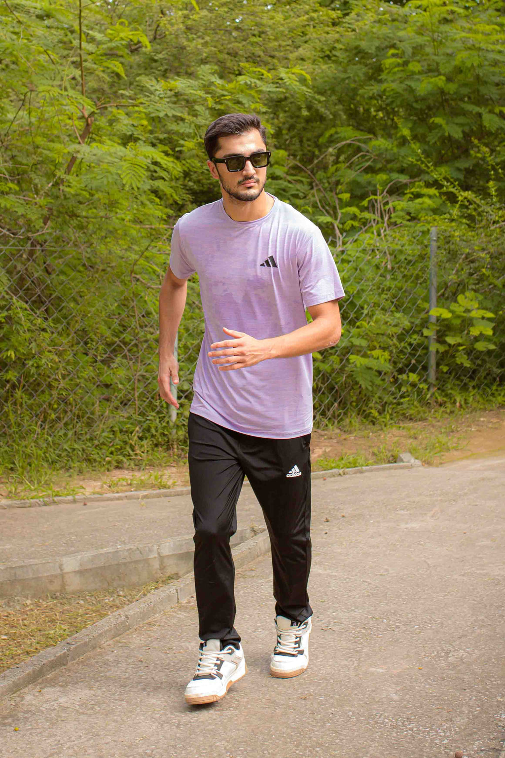 Adi Drifit Mesh T-Shirt Lavender Color For Men - Breathable Material