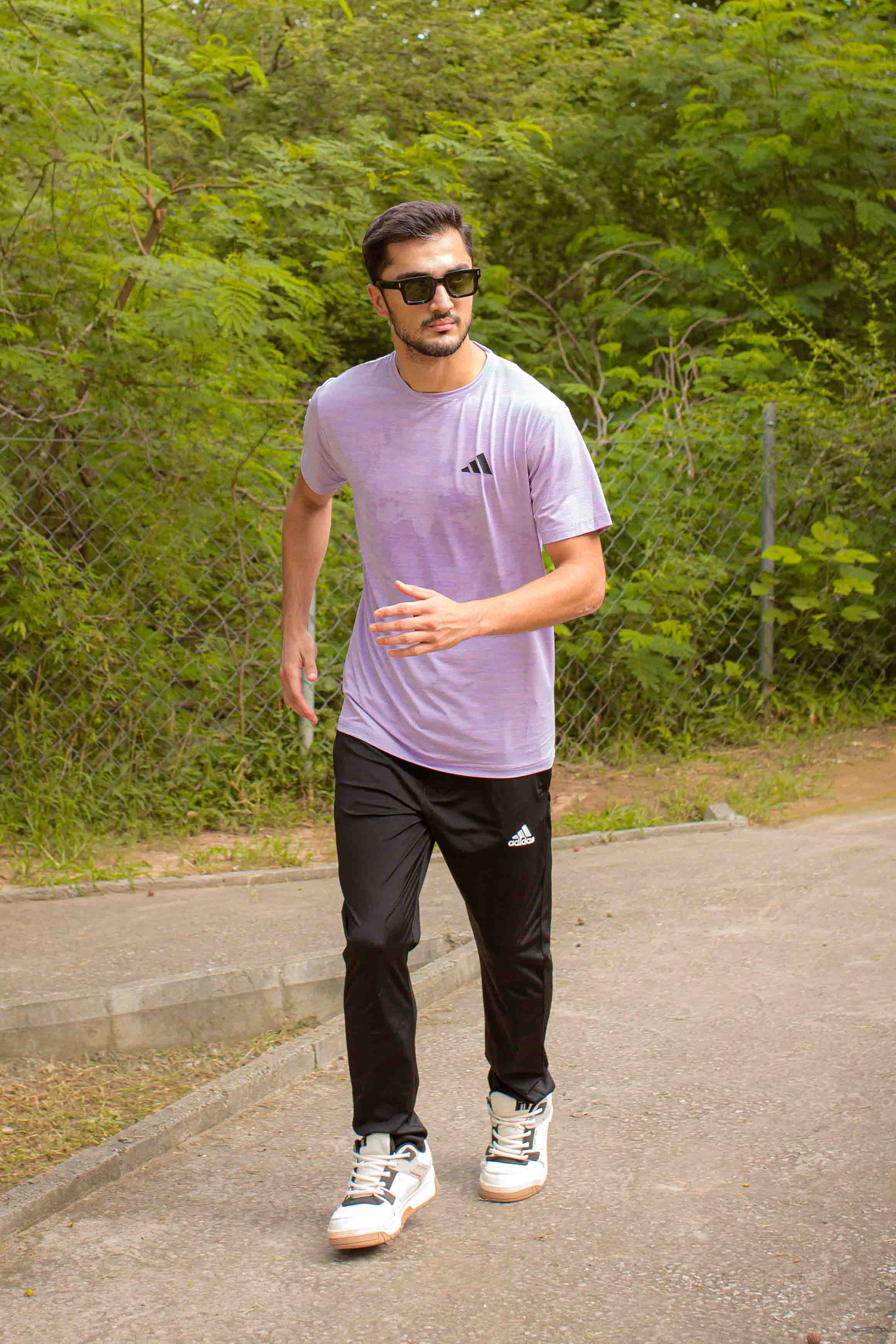 Adi Drifit Mesh T-Shirt Lavender Color For Men - Breathable Material