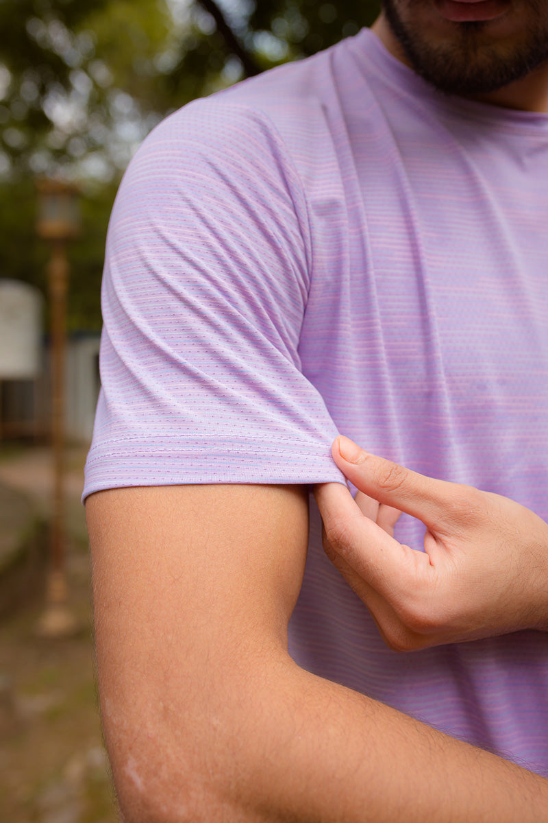 Adi Drifit Mesh T-Shirt Lavender Color For Men - Breathable Material