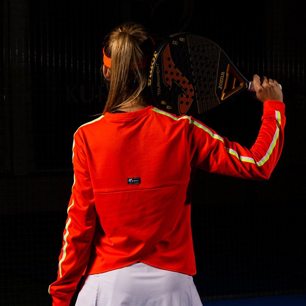 Joma Tournament Padel Racquet, Black Gold Red