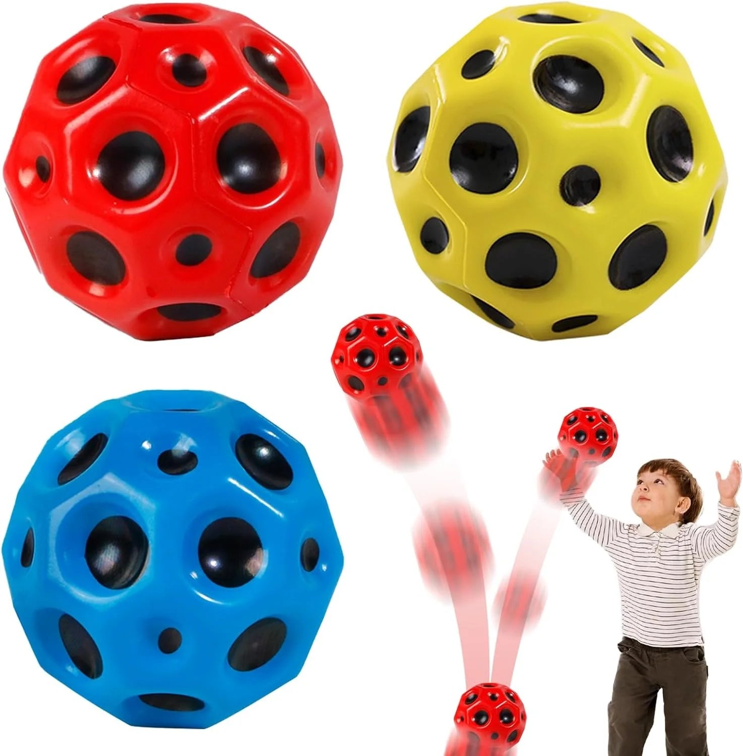 Moon Balls - Used for Stress Relief and Super High Bouncing Ball.