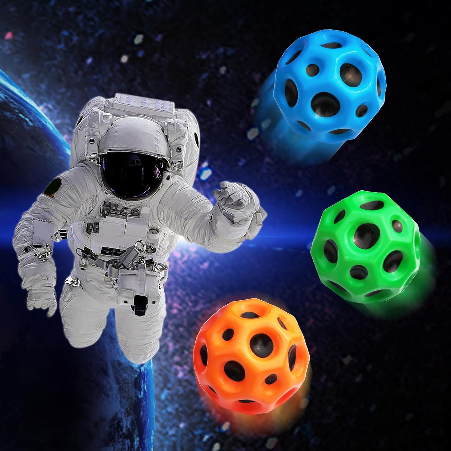 Moon Balls - Used for Stress Relief and Super High Bouncing Ball.