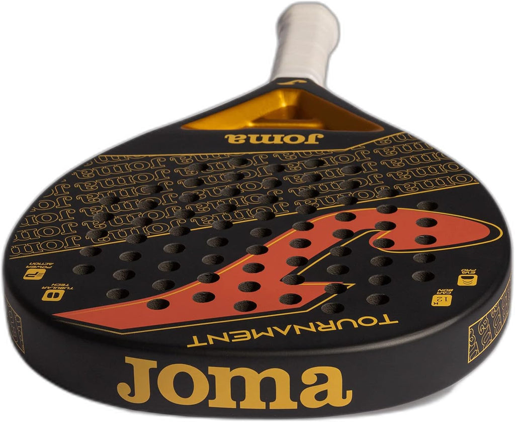 Joma Tournament Padel Racquet, Black Gold Red