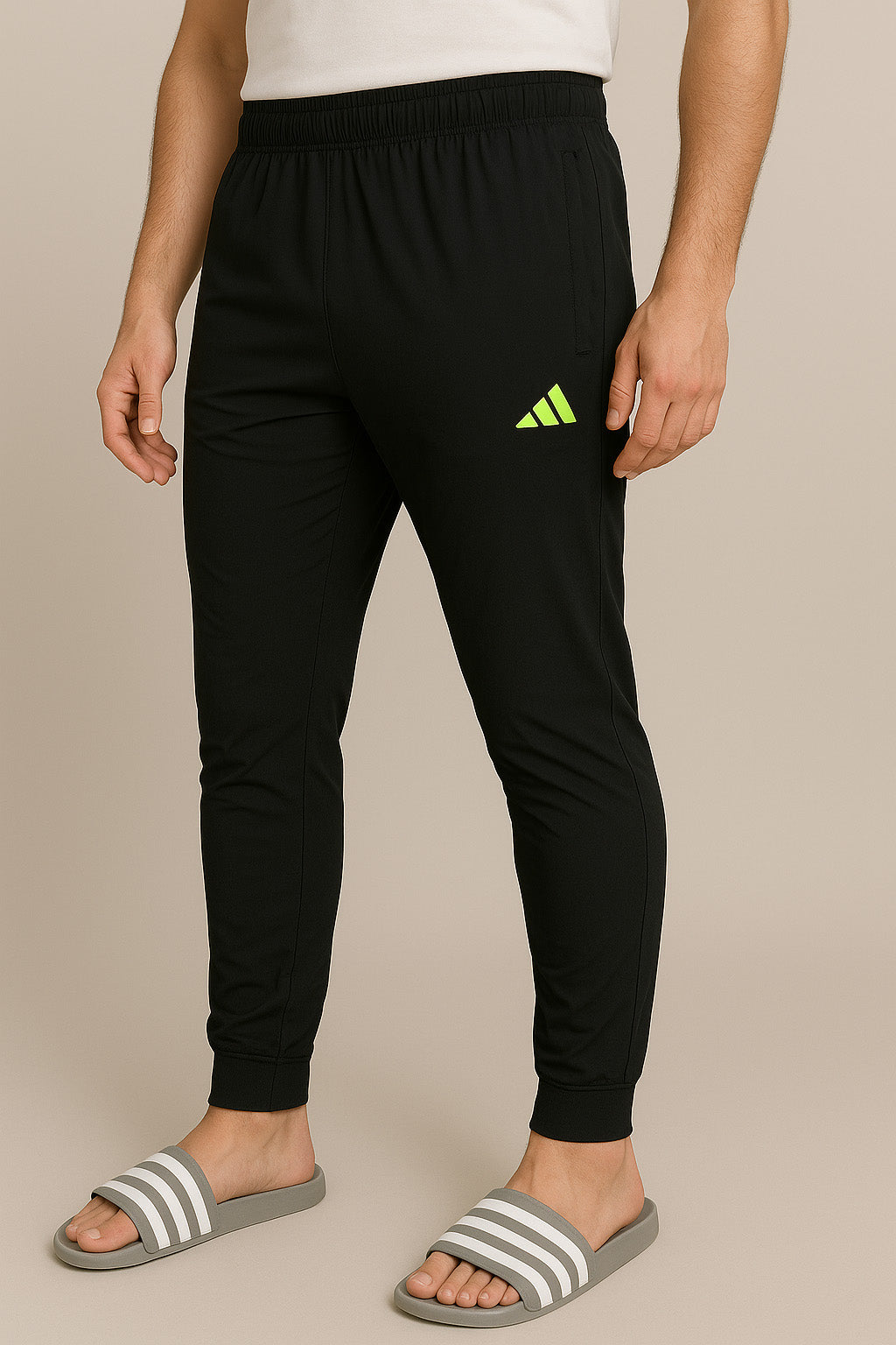 Adi Black Trouser For Men - For Running, Gym and Casual Wear