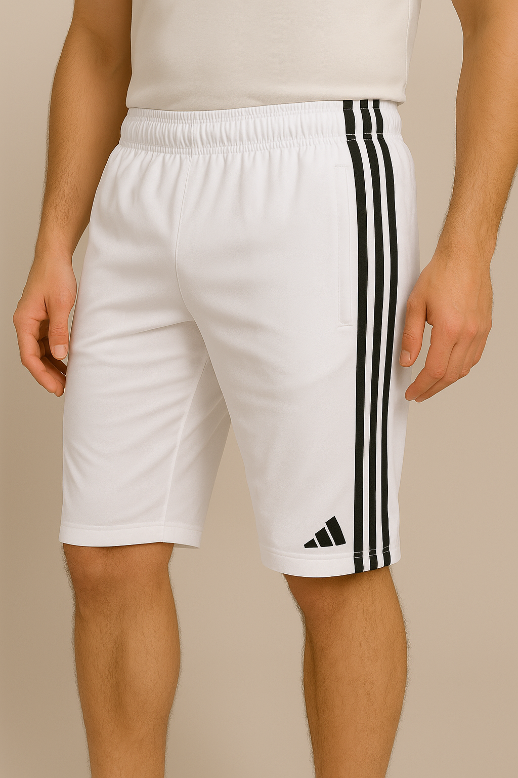 Adi White Short for Men - Super Comfy and Breathable Material