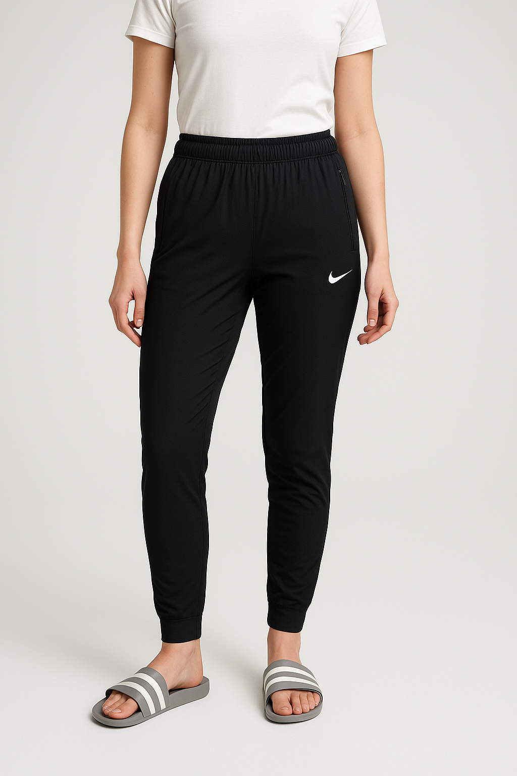Nik Black Trouser For Women - For Running, Gym and Casual Wear