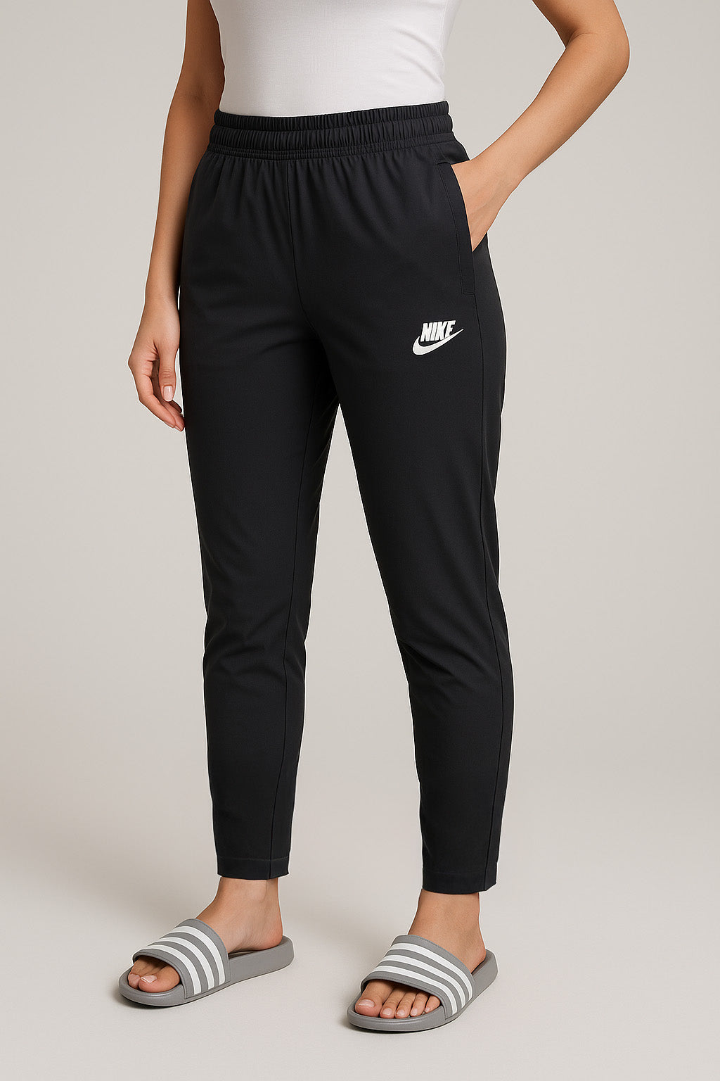 Nik Super Soft Black Trouser For Women - For Running, Gym and Casual Wear