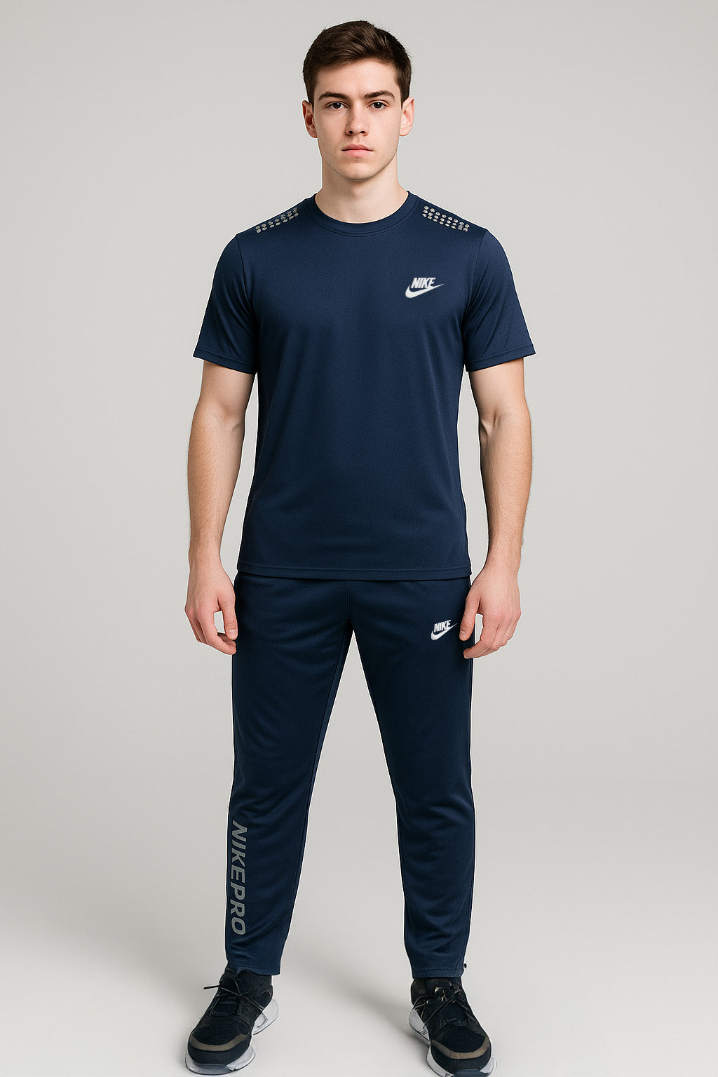 Nik Navy Blue Tracksuit for Men - Lightweight, Stretchable and Super Comfy