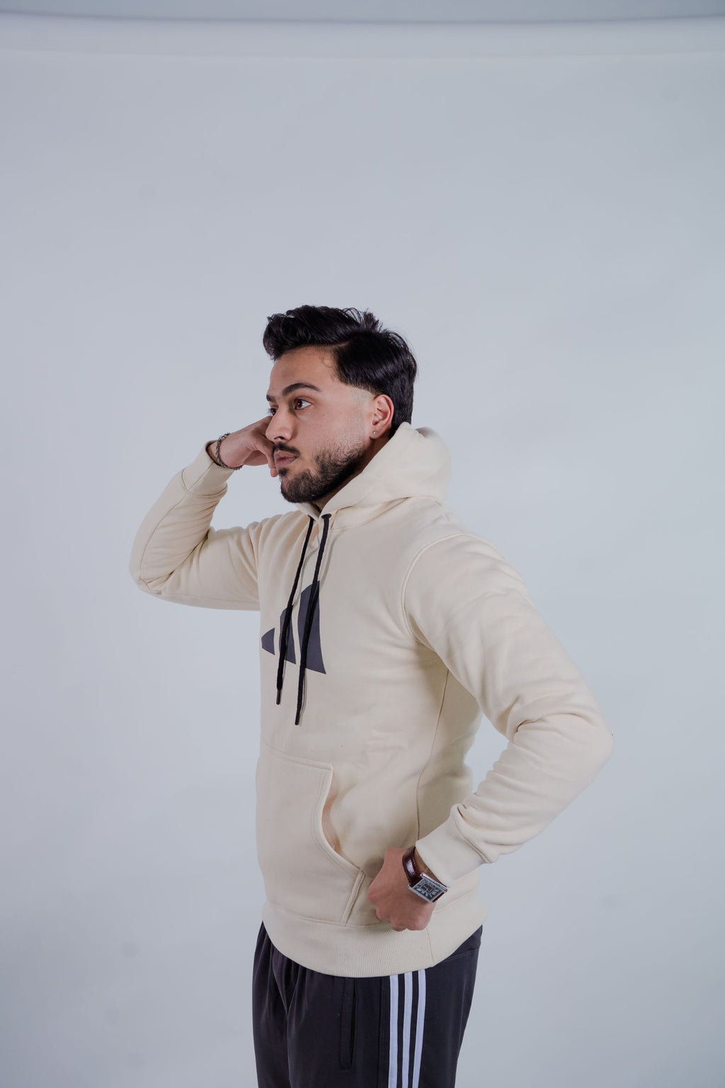 Premium Men’s Beige Hoodie – Soft, High Quality Daily Wear