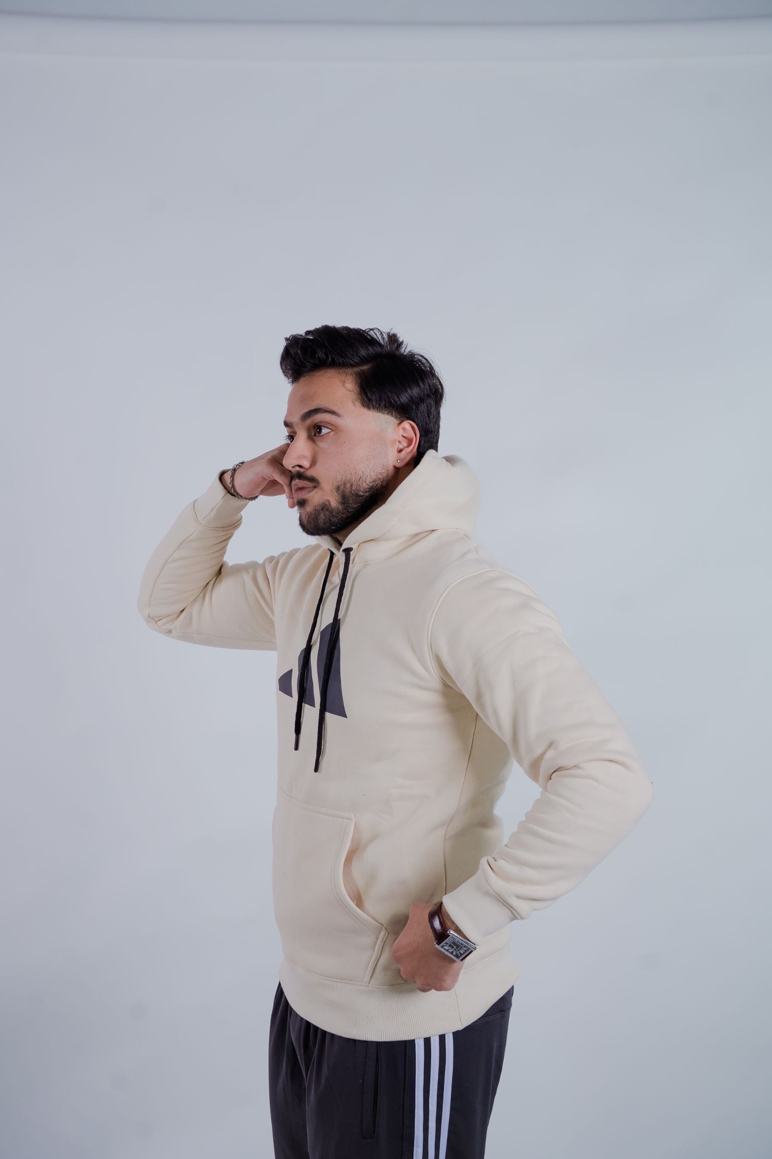 Premium Men’s Beige Hoodie – Soft, High Quality Daily Wear