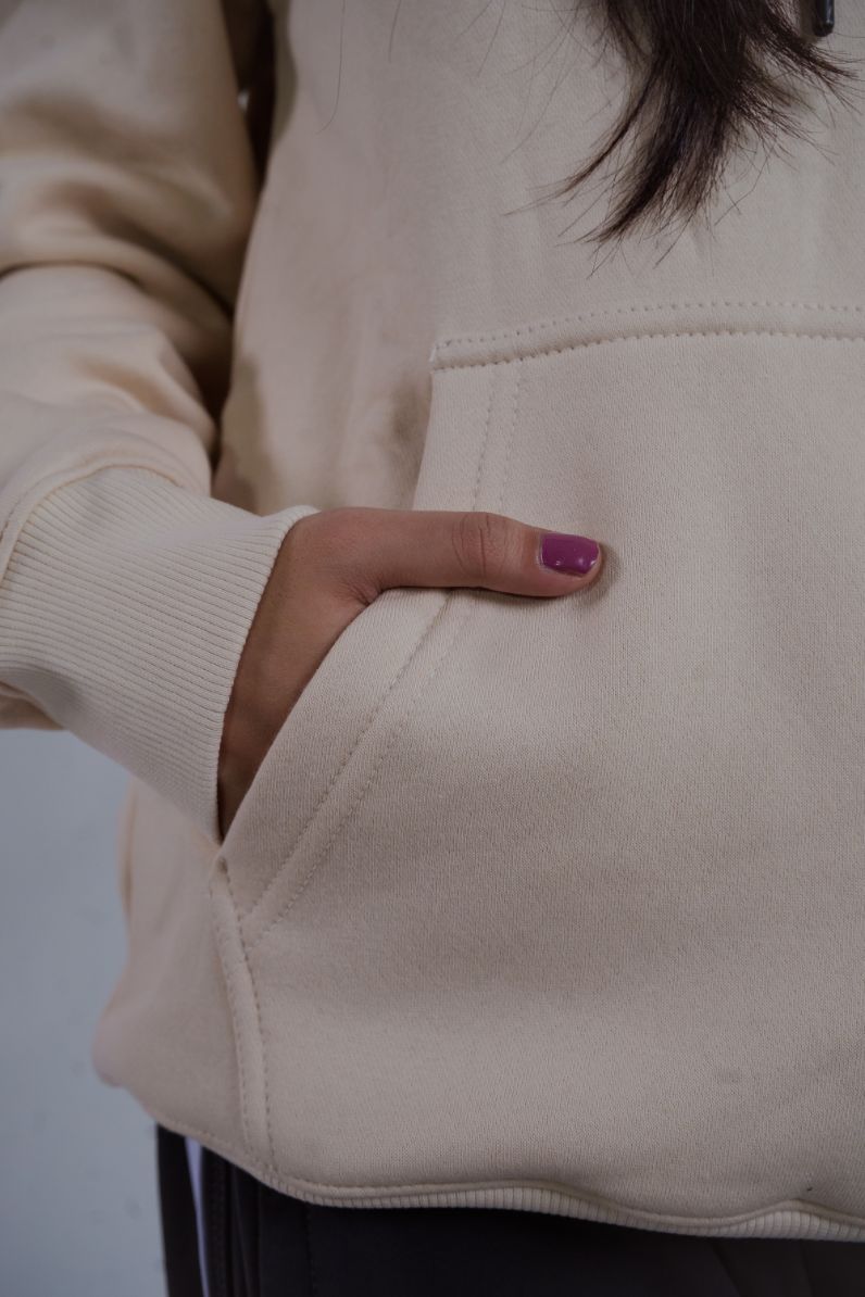 Premium Women’s Beige Hoodie – Soft, High Quality Daily Wear