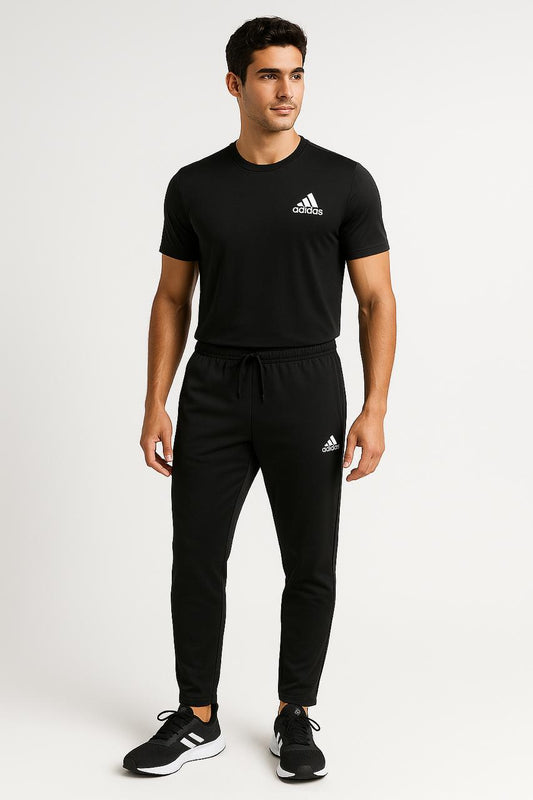 Adi Super Premium Black Tracksuit for Men - Lightweight, Stretchable and Super Comfy