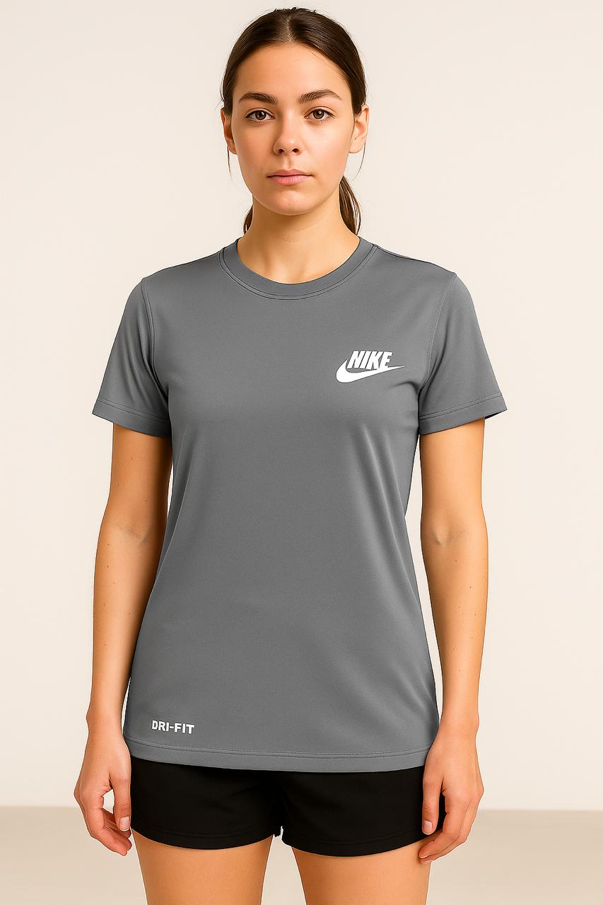 Nik Gray Drifit T-Shirt for Women. Super Soft and Comfy