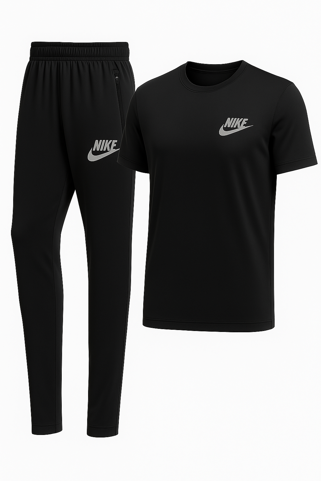 Nik Black Tracksuit for Men - Lightweight, Stretchable and Super Comfy